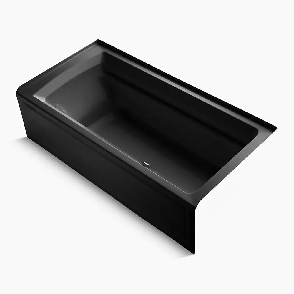 Kohler Archer 72" x 36" alcove Heated BubbleMassage air bath with Bask heated surface, right drain K-1124-GHRAW-7 - Plumbing Market
