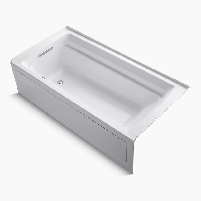 Kohler Archer 72" x 36" alcove Heated BubbleMassage air bath, left drain K-1124-GHLA-0 - Plumbing Market