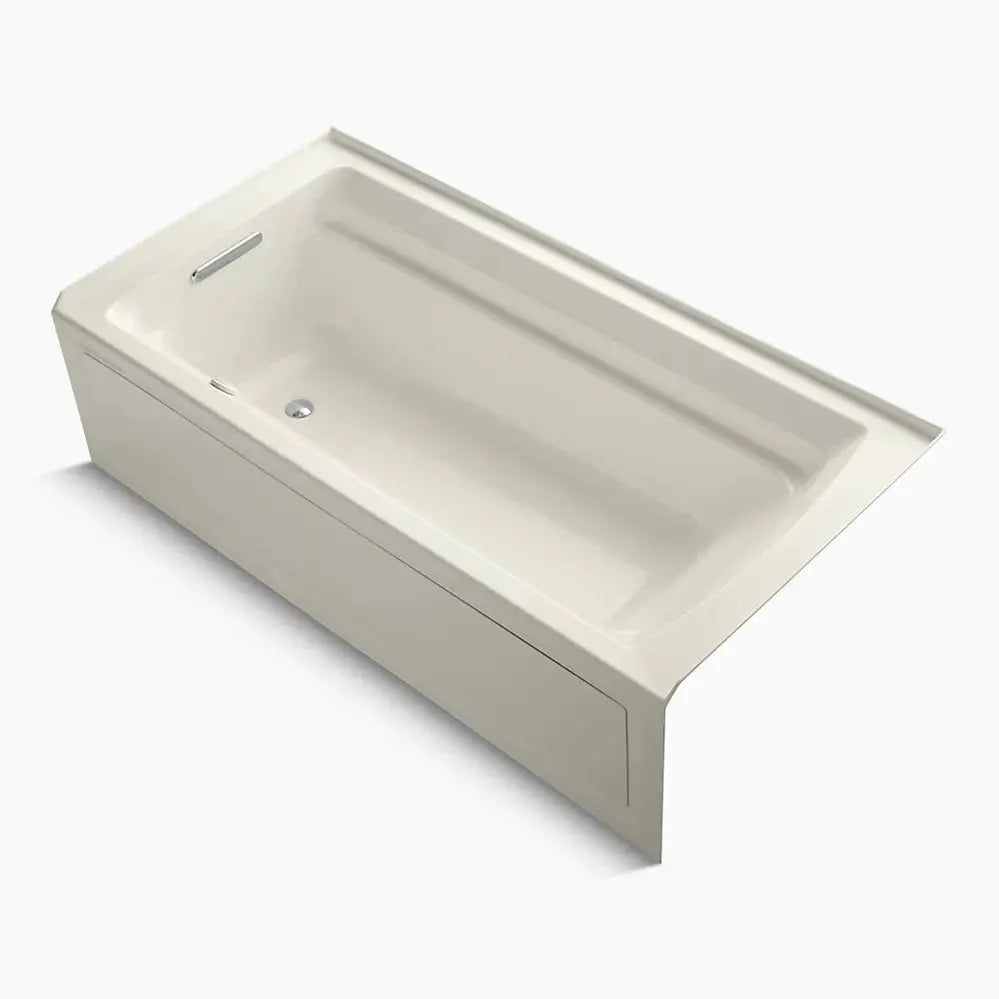 Kohler Archer 72" x 36" alcove Heated BubbleMassage air bath, left drain K-1124-GHLA-96 - Plumbing Market