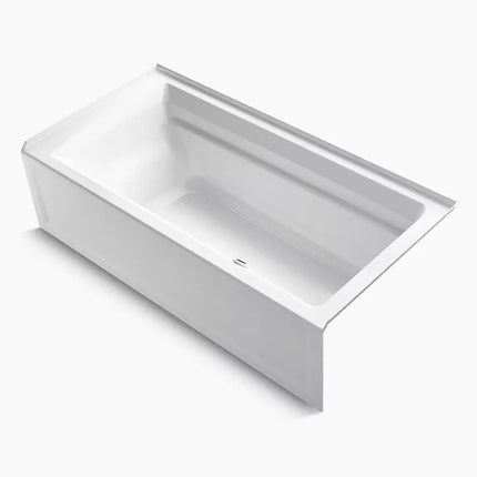 Kohler Archer 72" x 36" alcove bath with Bask heated surface, alcove, right drain K-1125-RAW-0 - Plumbing Market