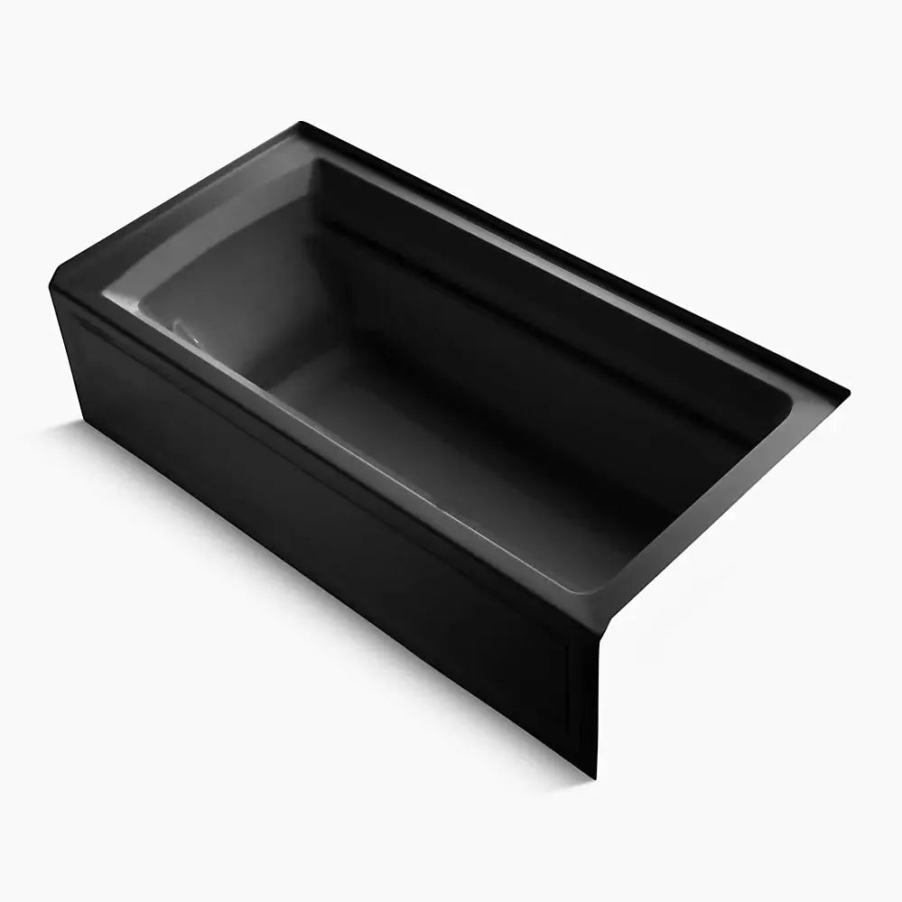 Kohler Archer 72" x 36" alcove bath with Bask heated surface, alcove, right drain K-1125-RAW-7 - Plumbing Market