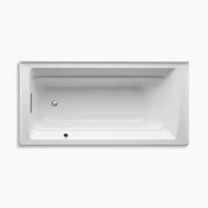 Kohler Archer 72" x 36" alcove bath with Bask heated surface, left drain K-1125-LAW-7 - Plumbing Market