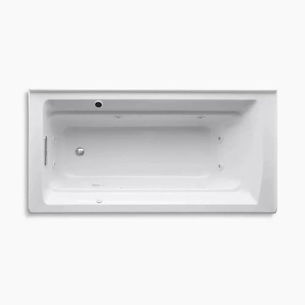 Kohler Archer 72" x 36" alcove whirlpool bath with Bask heated surface, left drain K-1124-LAW-95 - Plumbing Market