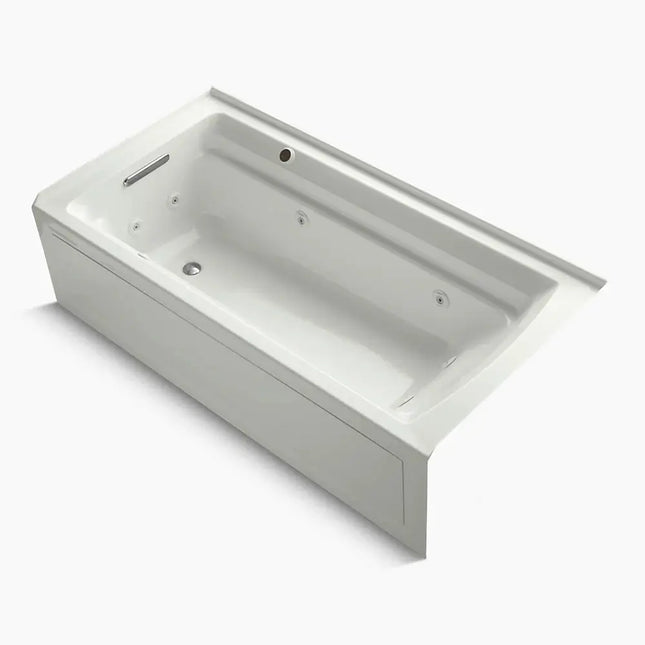 Kohler Archer 72" x 36" alcove whirlpool bath with Bask heated surface, left drain K-1124-LAW-NY - Plumbing Market