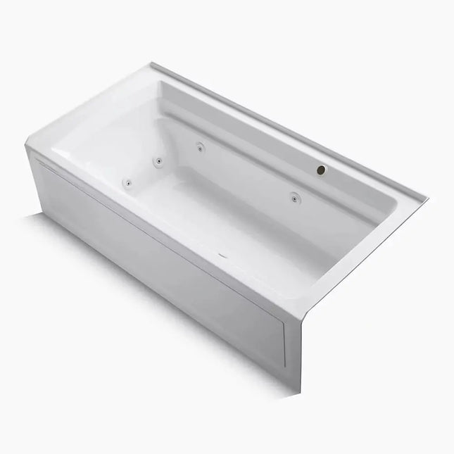 Kohler Archer 72" x 36" alcove whirlpool bath with Bask heated surface, right drain K-1124-RAW-0 - Plumbing Market