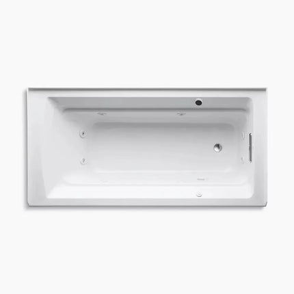 Kohler Archer 72" x 36" alcove whirlpool bath with Bask heated surface, right drain K-1124-RAW-0 - Plumbing Market