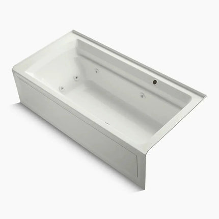 Kohler Archer 72" x 36" alcove whirlpool bath with Bask heated surface, right drain K-1124-RAW-NY - Plumbing Market