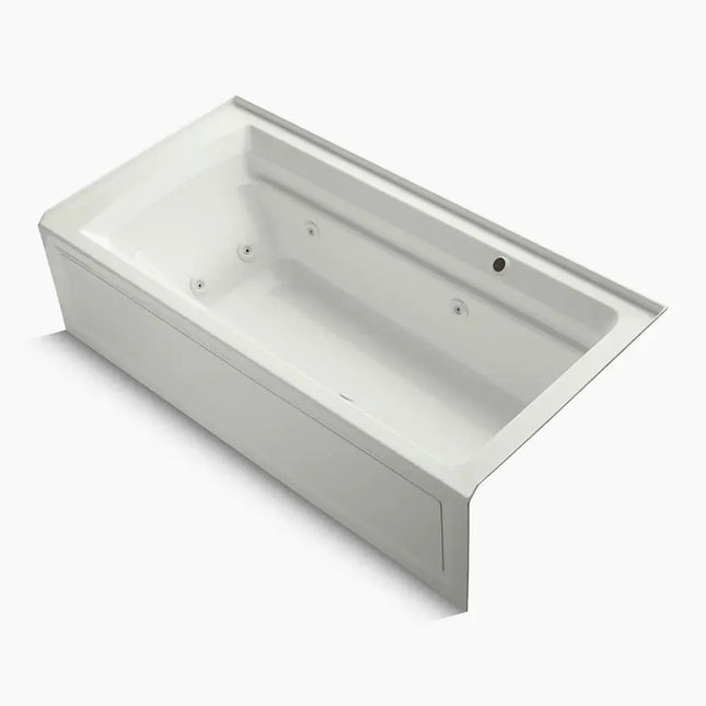 Kohler Archer 72" x 36" alcove whirlpool bath with Bask heated surface, right drain K-1124-RAW-NY - Plumbing Market
