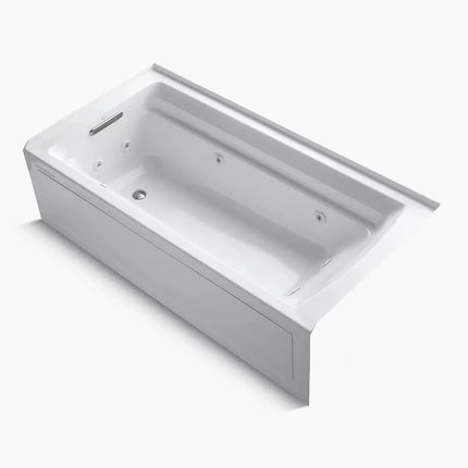 Kohler Archer 72" x 36" alcove whirlpool bath with alcove, left drain K-1124-LA-0 - Plumbing Market