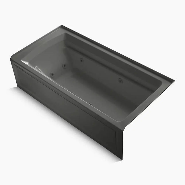 Kohler Archer 72" x 36" alcove whirlpool bath, right drain K-1124-RA-58 - Plumbing Market