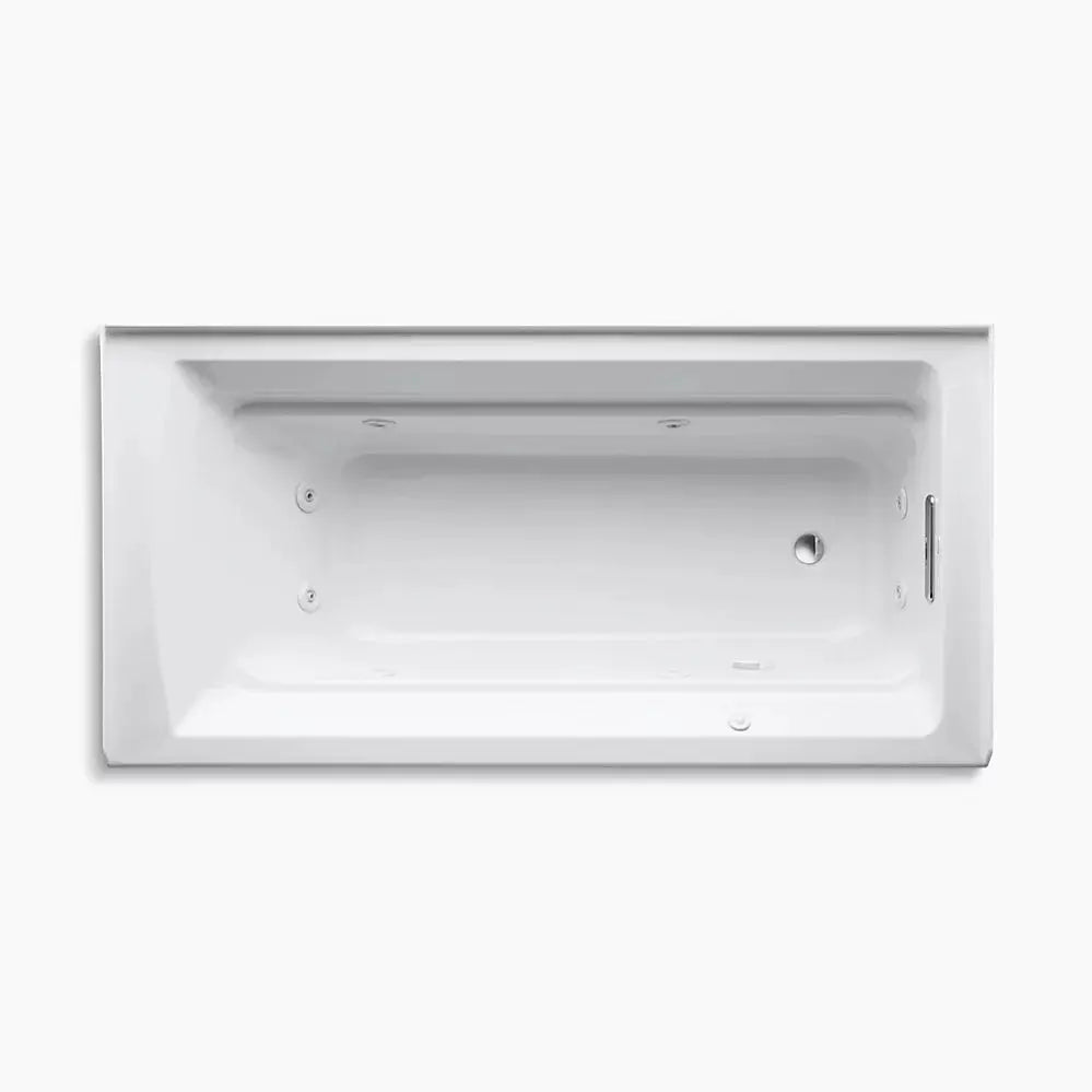 Kohler Archer 72" x 36" alcove whirlpool bath, right drain K-1124-RA-95 - Plumbing Market