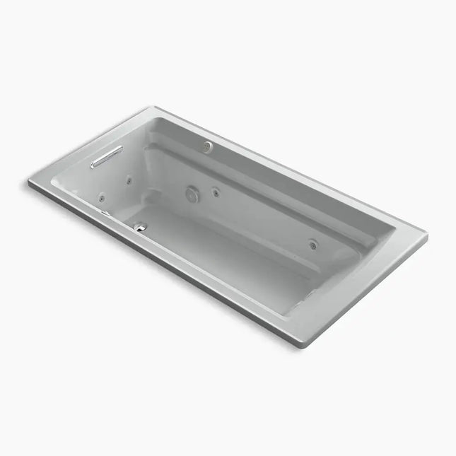 Kohler Archer 72" x 36" drop-in Heated BubbleMassage air bath and whirlpool K-1124-XHGH-95 - Plumbing Market