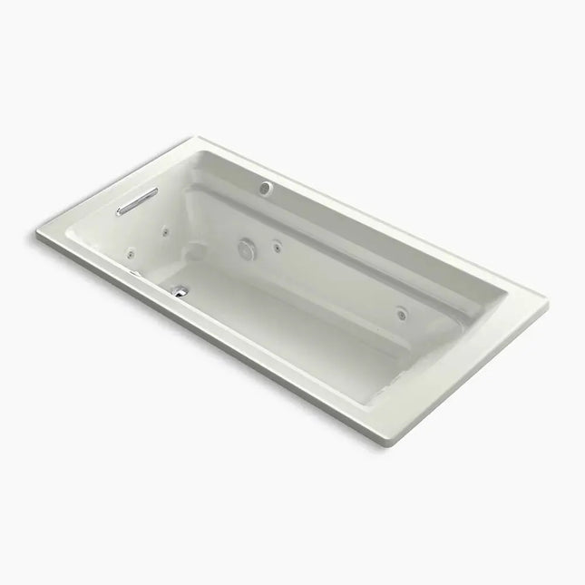 Kohler Archer 72" x 36" drop-in Heated BubbleMassage air bath and whirlpool K-1124-XHGH-NY - Plumbing Market