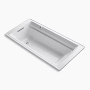 Kohler Archer 72" x 36" drop-in Heated BubbleMassage air bath with Bask heated surface K-1124-GHW-0 - Plumbing Market
