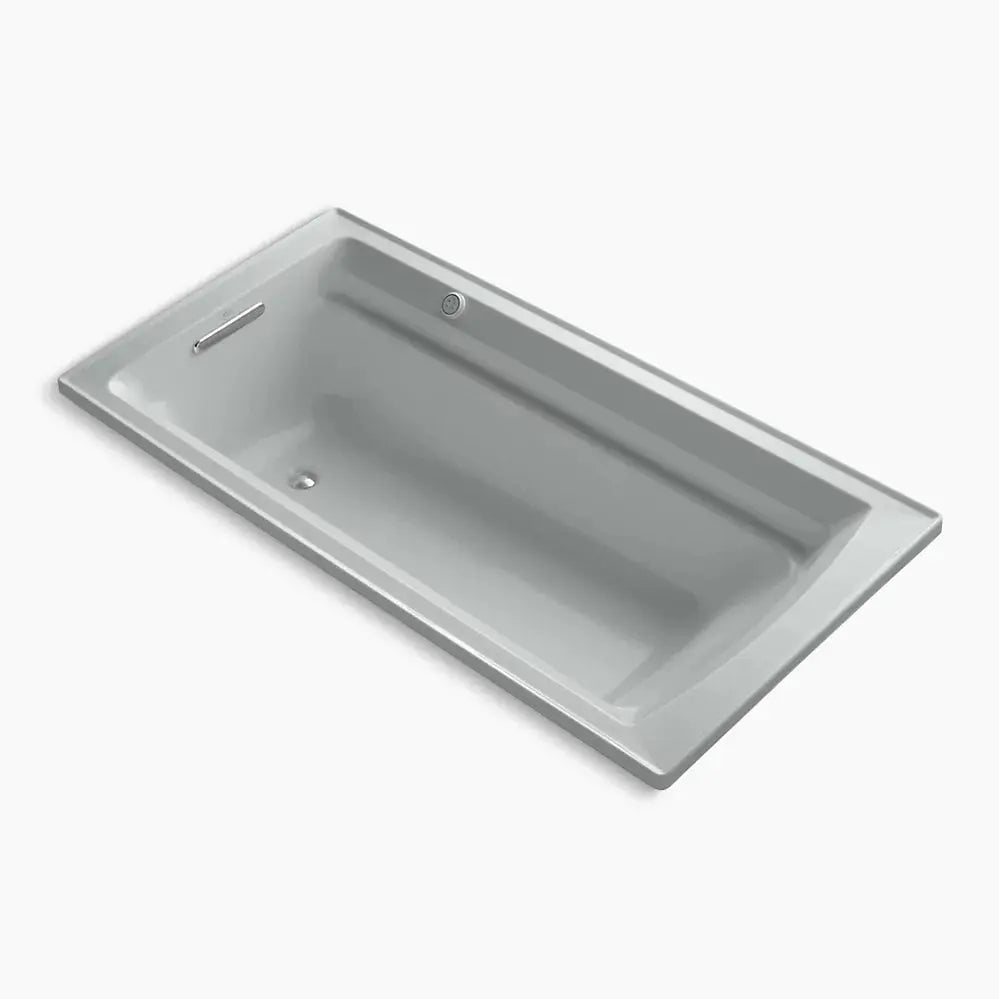 Kohler Archer 72" x 36" drop-in Heated BubbleMassage air bath with Bask heated surface K-1124-GHW-95 - Plumbing Market