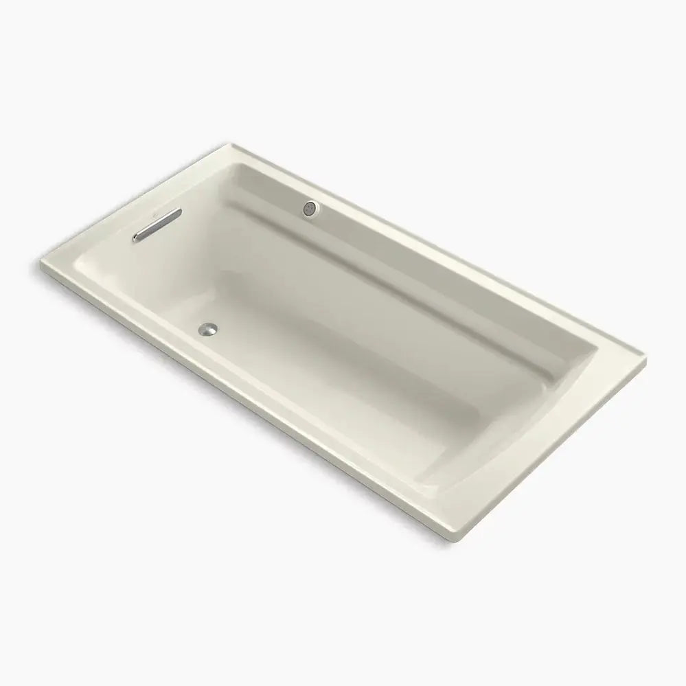Kohler Archer 72" x 36" drop-in Heated BubbleMassage air bath with Bask heated surface K-1124-GHW-96 - Plumbing Market