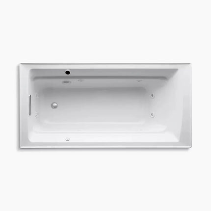 Kohler Archer 72" x 36" drop-in whirlpool bath with Bask heated surface K-1124-W1-95 - Plumbing Market
