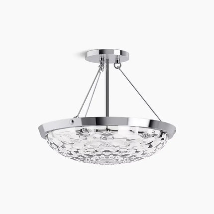 Kohler Arendela 3 Light Semi Flush Mount 29374-SF03B-CPL - Plumbing Market
