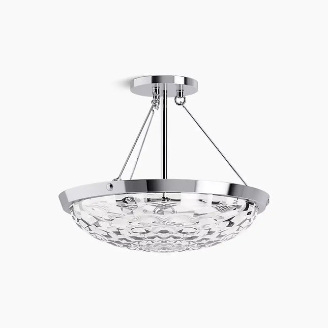 Kohler Arendela 3 Light Semi Flush Mount 29374-SF03B-CPL - Plumbing Market