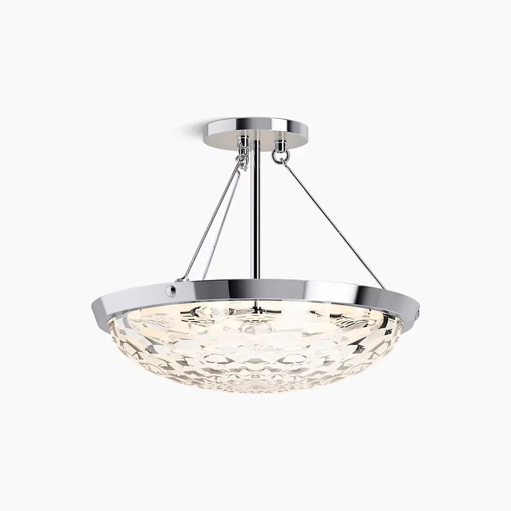 Kohler Arendela 3 Light Semi Flush Mount 29374-SF03B-CPL - Plumbing Market