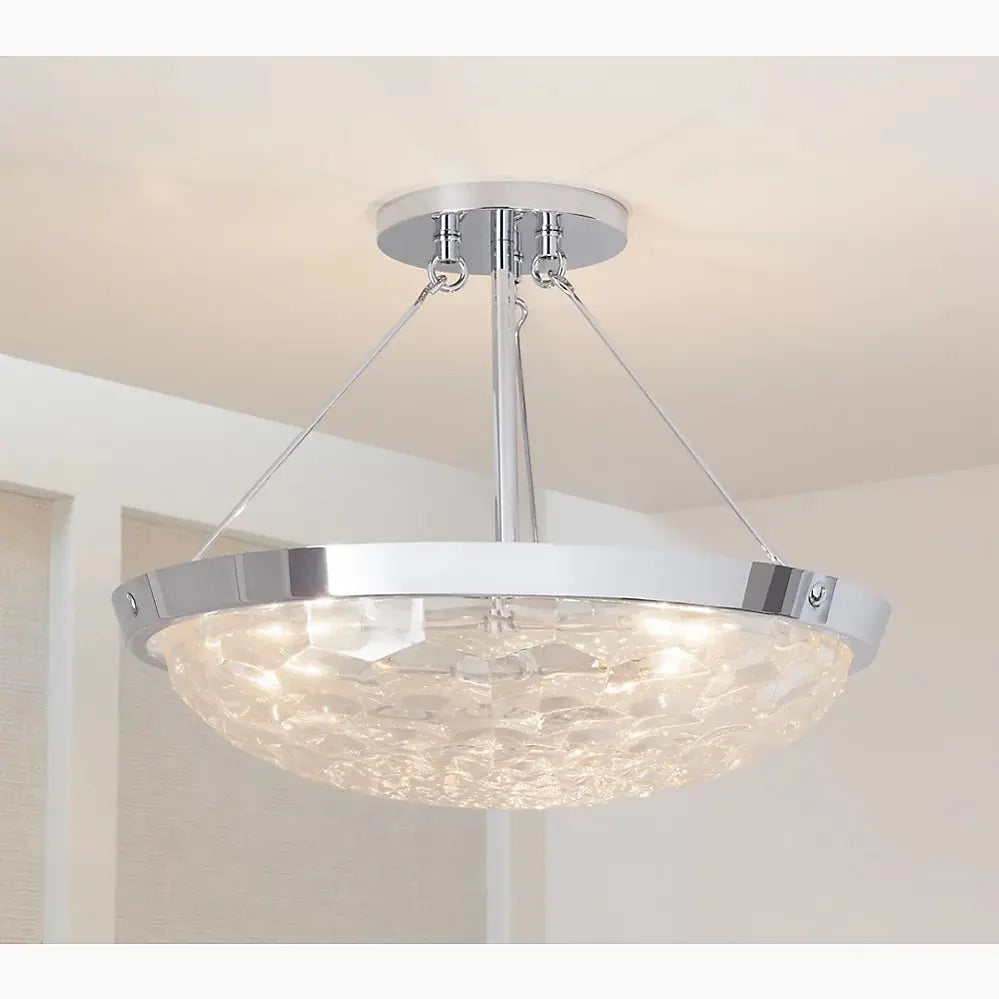 Kohler Arendela 3 Light Semi Flush Mount 29374-SF03B-CPL - Plumbing Market