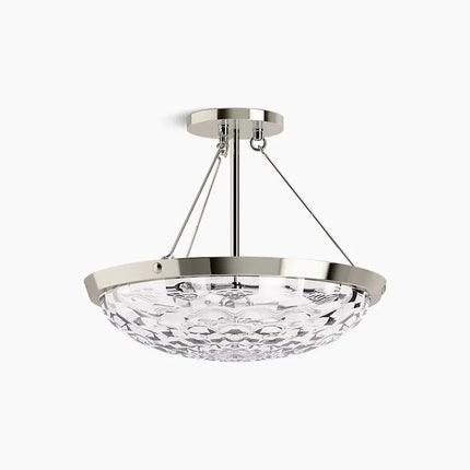 Kohler Arendela 3 Light Semi Flush Mount 29374-SF03B-SNL - Plumbing Market