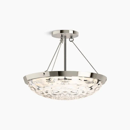 Kohler Arendela 3 Light Semi Flush Mount 29374-SF03B-SNL - Plumbing Market
