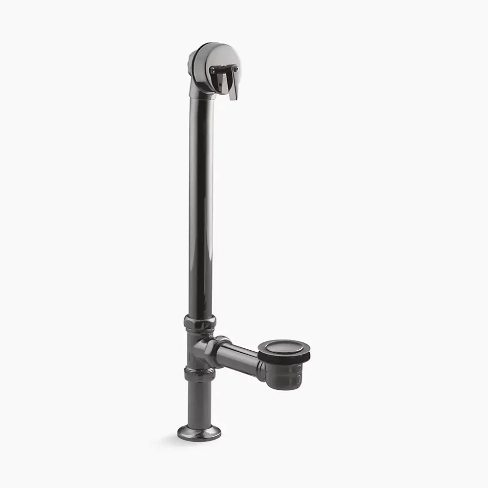 Kohler Artifacts 1-1/2" pop-up bath drain for above- and through-the-floor freestanding bath installations Vibrant Titanium - Plumbing Market