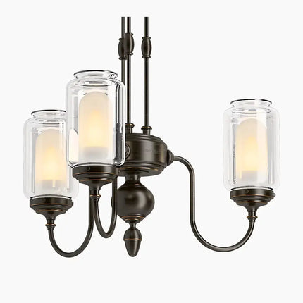 Kohler Artifacts 3 Light Chandelier - 3 Cords 22657-CH03-BZL - Plumbing Market