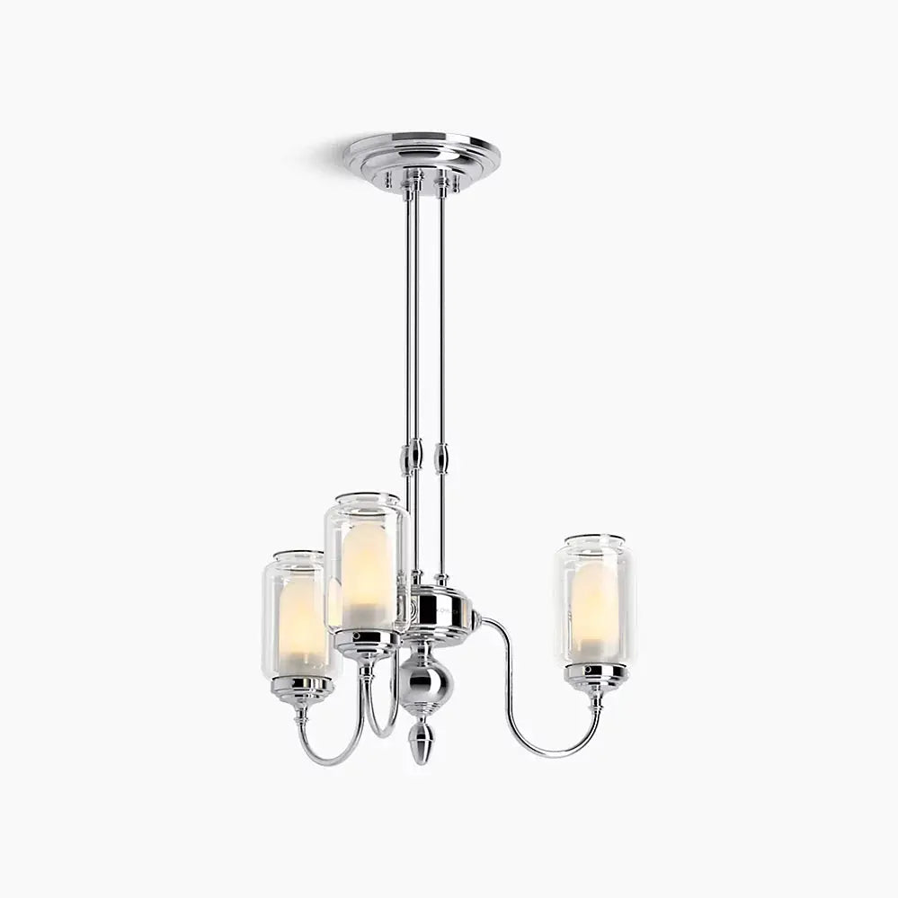 Kohler Artifacts 3 Light Chandelier - 3 Cords 22657-CH03-CPL - Plumbing Market