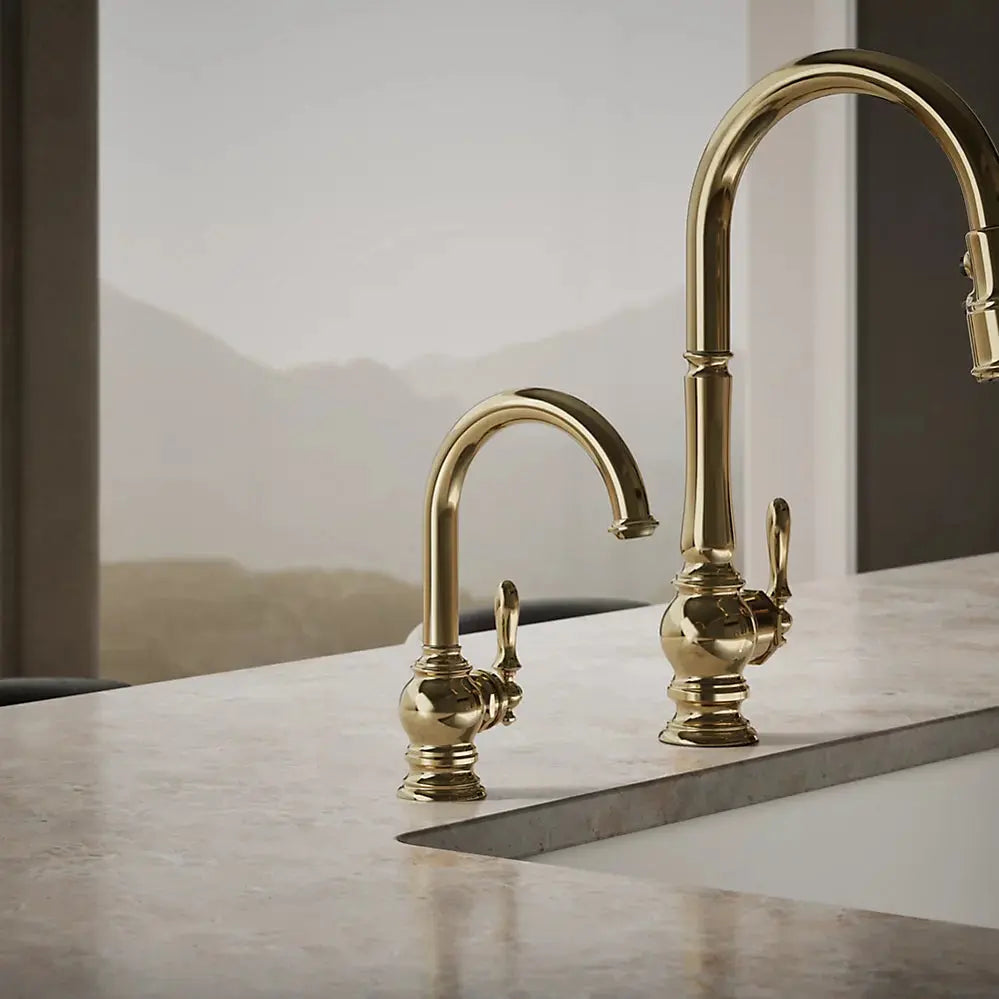 Kohler Artifacts Beverage Faucet Vibrant French Gold - Plumbing Market