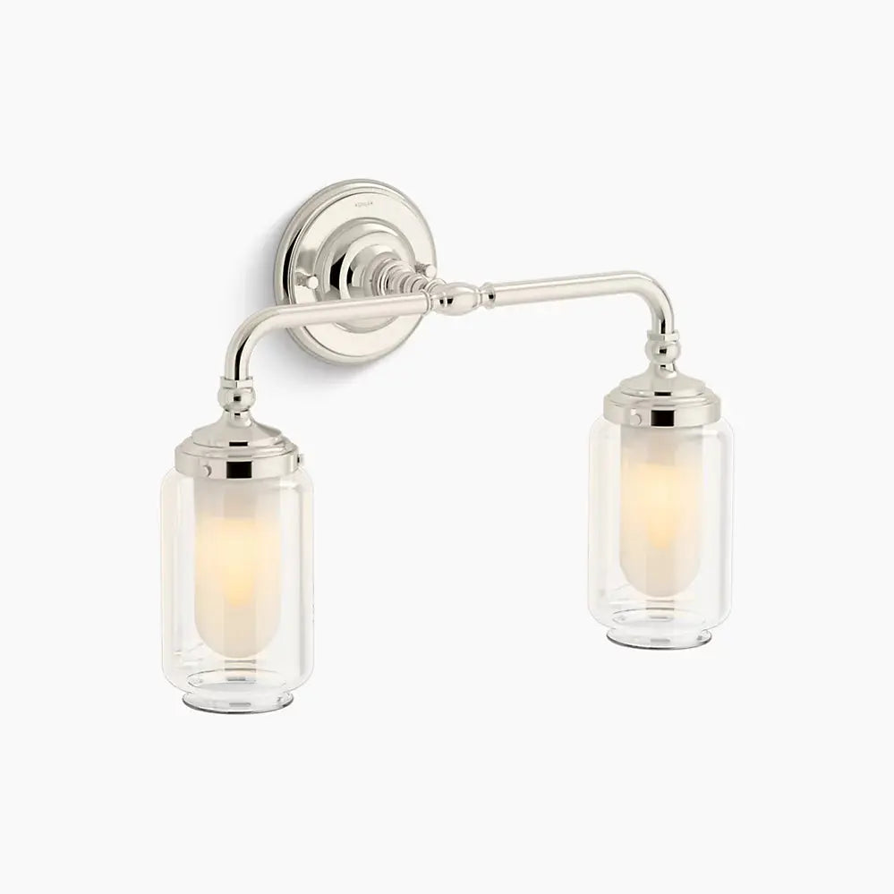 Kohler Artifacts Double Sconce 72582-SNL - Plumbing Market