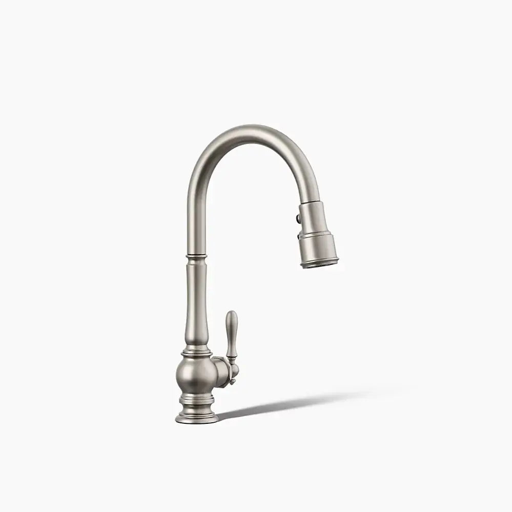 Kohler Artifacts Pull-down kitchen sink faucet with three-function sprayhead - Plumbing Market