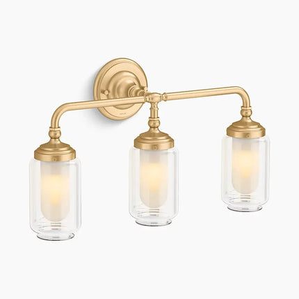 Kohler Artifacts Triple Sconce 32806-SC03-2GL - Plumbing Market
