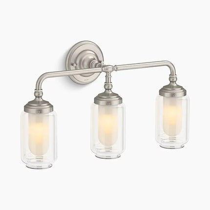 Kohler Artifacts Triple Sconce 32806-SC03-BNL - Plumbing Market