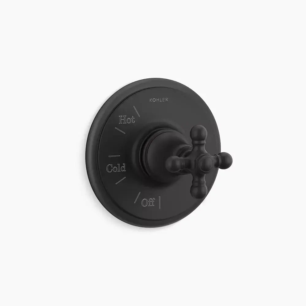 Kohler Artifactsrite-Tempvlv Trm W/O Div,Crss TS72767-3-BL - Plumbing Market