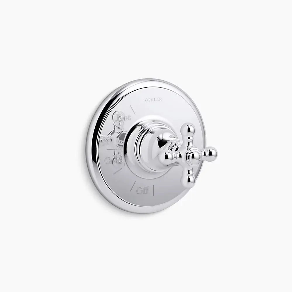 Kohler Artifactsrite-Tempvlv Trm W/O Div,Crss TS72767-3-CP - Plumbing Market