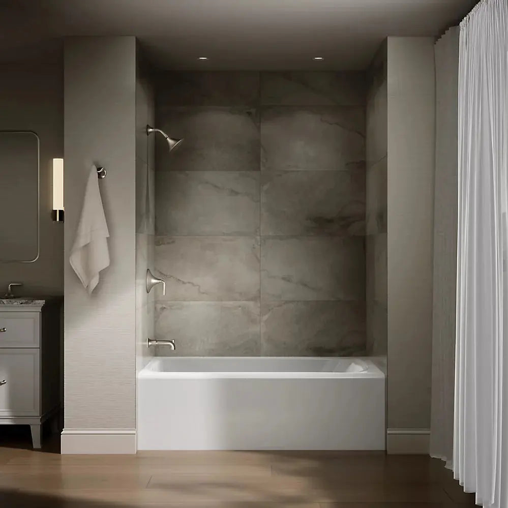 Kohler Avec 60" x 36" alcove bath, left drain K-25832-LA-0 - Plumbing Market