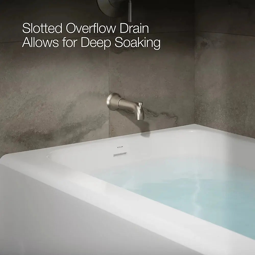 Kohler Avec 60" x 36" alcove bath, left drain K-25832-LA-0 - Plumbing Market