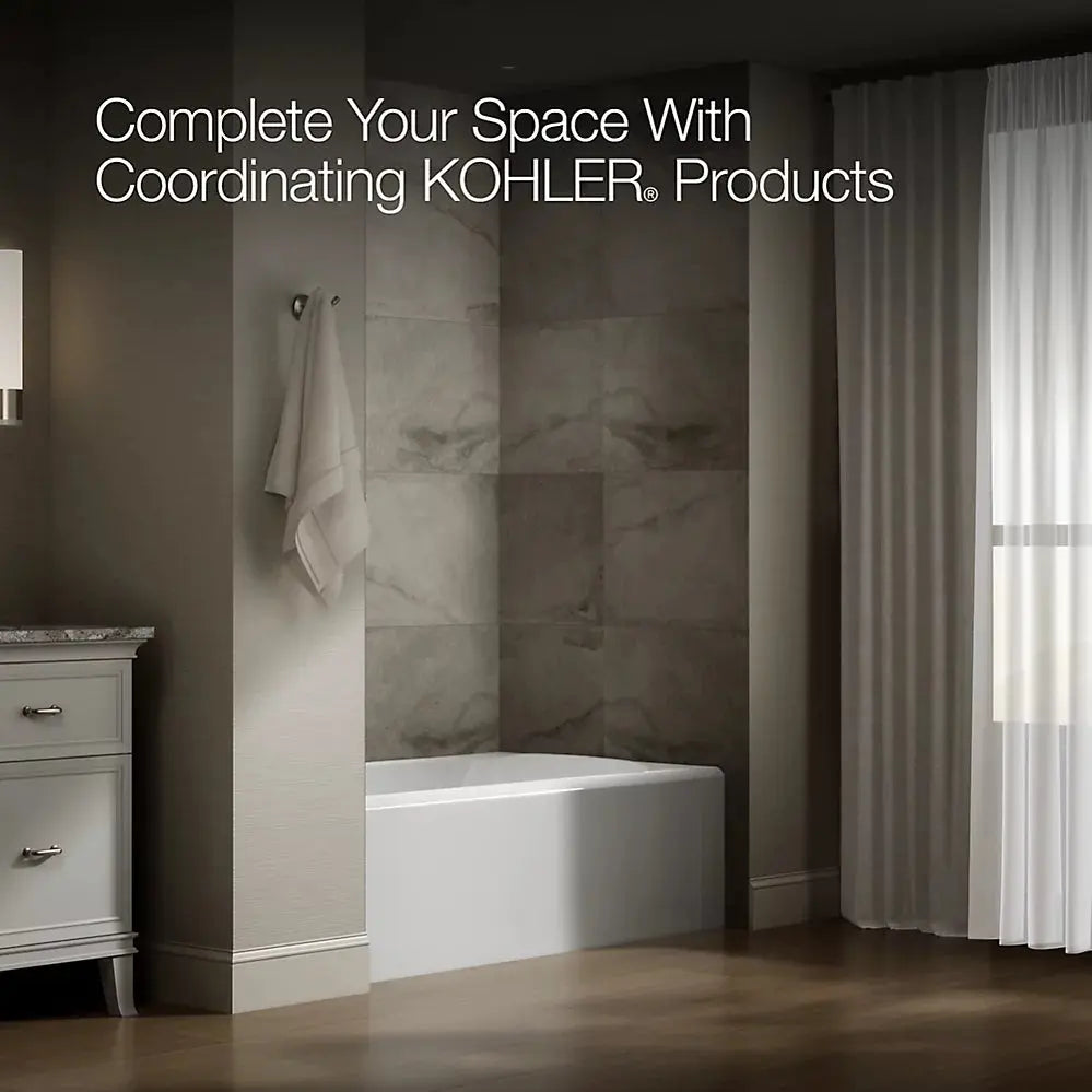 Kohler Avec 60" x 36" alcove bath, left drain K-25832-LA-0 - Plumbing Market