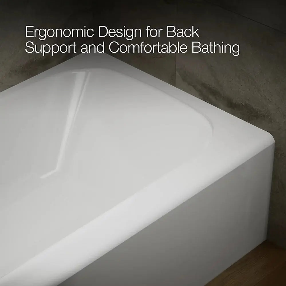 Kohler Avec 60" x 36" alcove bath, left drain K-25832-LA-0 - Plumbing Market