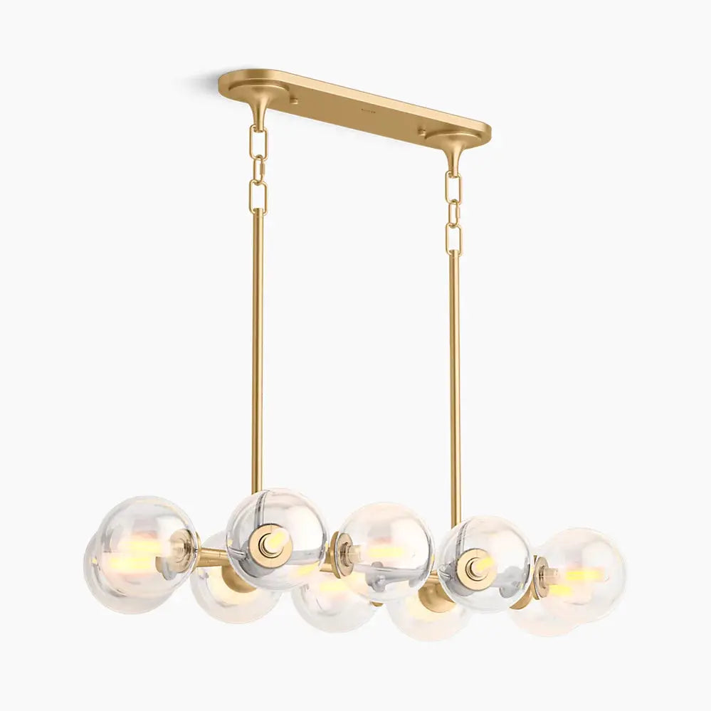 Kohler Bellera 10 Light Linear Chandelier 31766-CH10-2GL - Plumbing Market