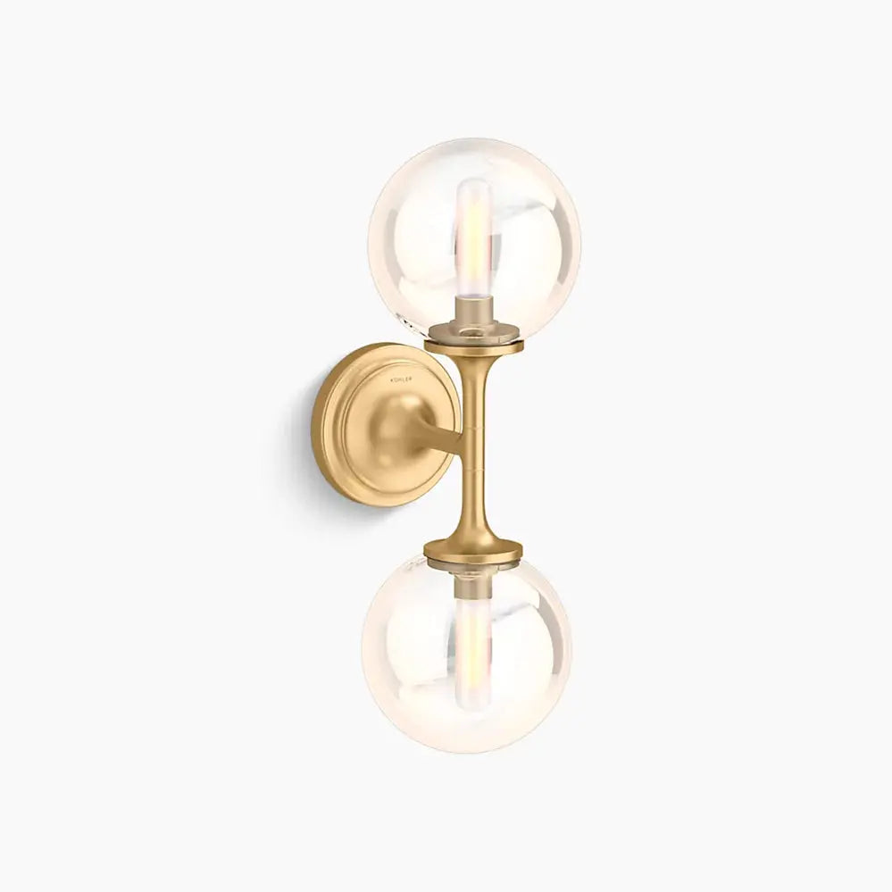 Kohler Bellera 2 Light Sconce 31762-SC02-2GL - Plumbing Market
