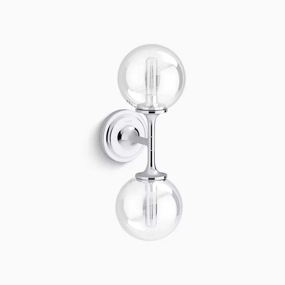 Kohler Bellera 2 Light Sconce 31762-SC02-CPL - Plumbing Market