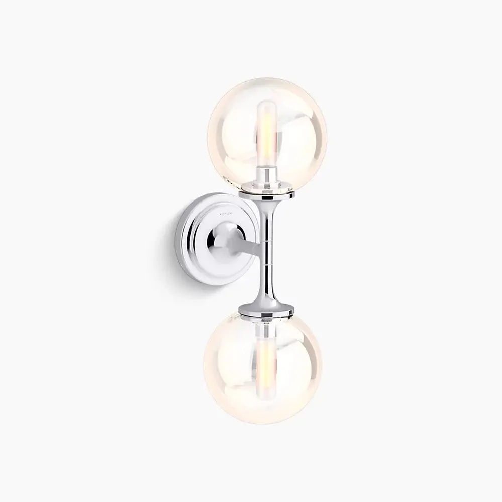 Kohler Bellera 2 Light Sconce 31762-SC02-CPL - Plumbing Market