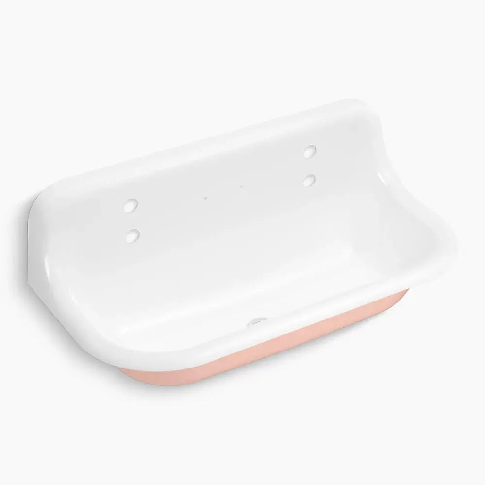 Kohler Brockway 36" wall-mount utility sink 150th Peachblow - Plumbing Market