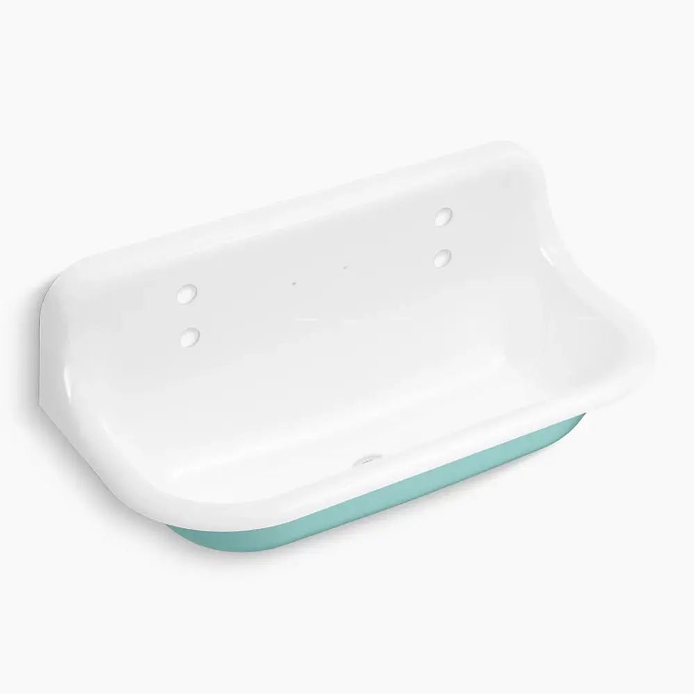 Kohler Brockway 36" wall-mount utility sink 150th Spring Green - Plumbing Market