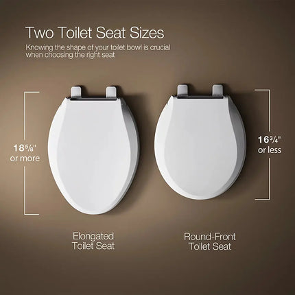 Kohler Cachet Nightlight ReadyLatch Quiet-Close Elongated Toilet Seat - Plumbing Market