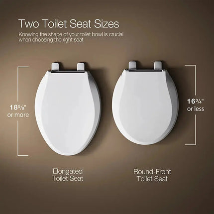 Kohler Cachet ReadyLatch Quiet-Close Elongated Toilet Seat 4636-RL-0 - Plumbing Market