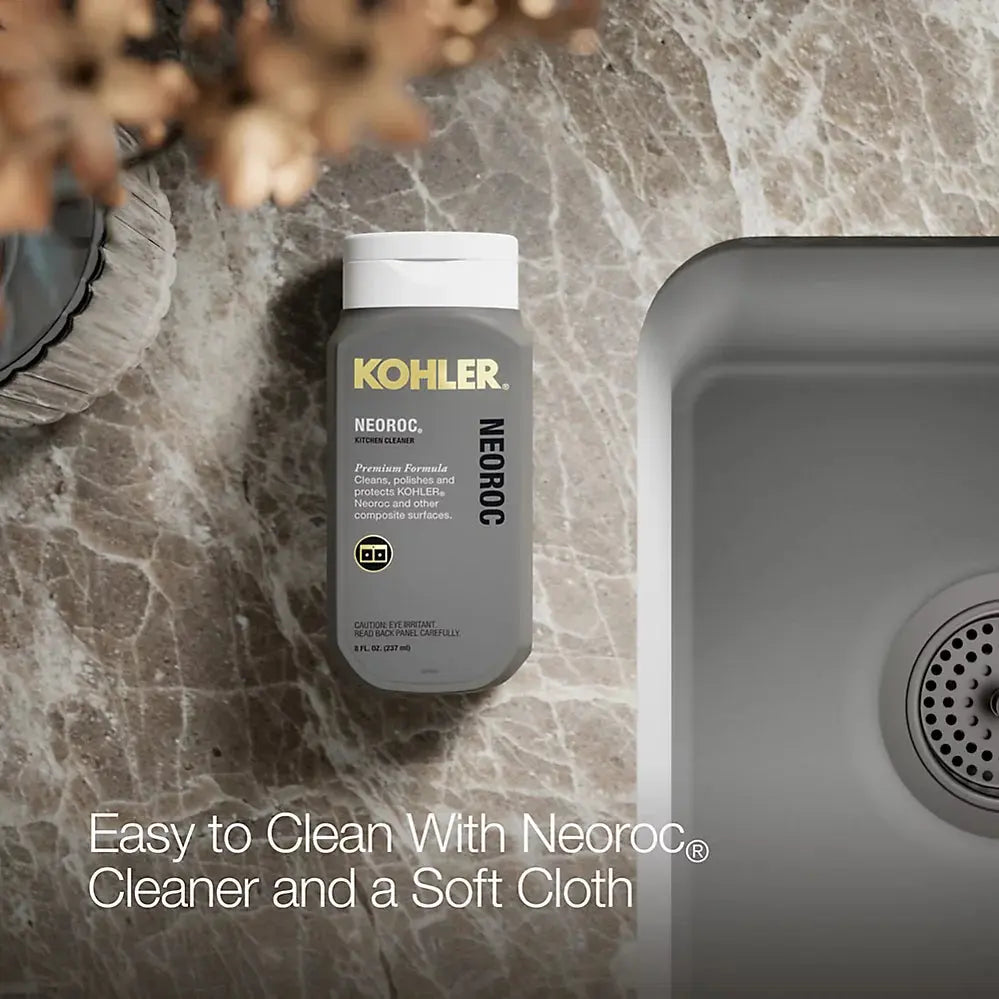 Kohler Cairn 15-1/2" undermount bar sink Matte Gray - Plumbing Market